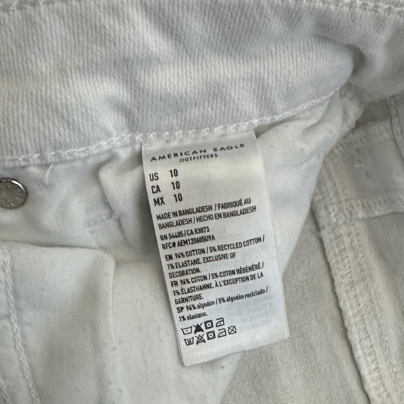 American Eagle Outfitters Women's Crisp White Jean Shorts - Picture 5 of 6